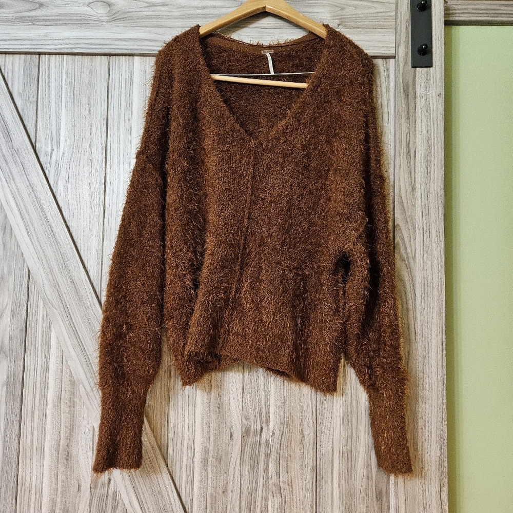 Free People Icing Pullover-Mocha Java Chocolate - image 3